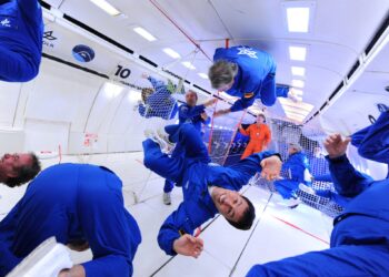 Comme un bonze, je vole en apesanteur