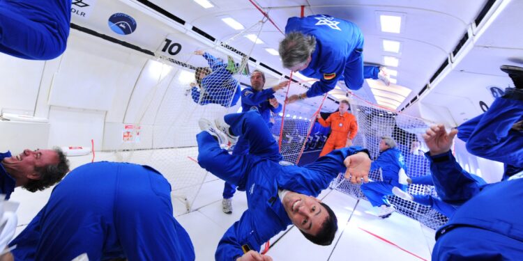 Comme un bonze, je vole en apesanteur